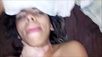 beautiful gal loves being choked during sex